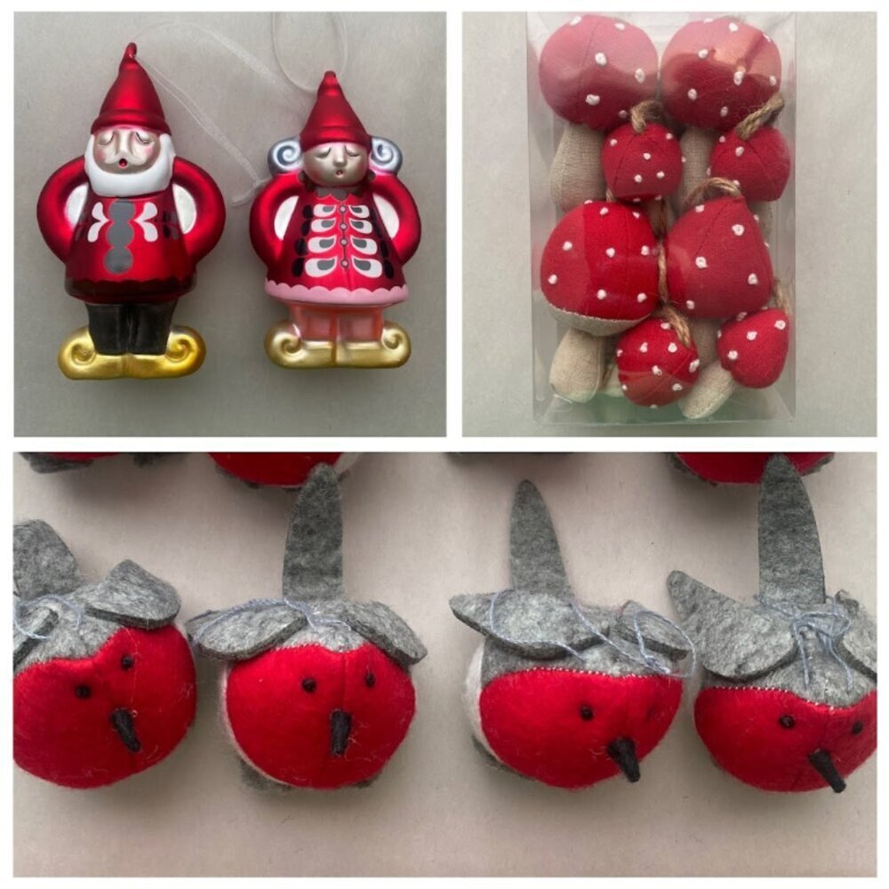 IKEA Bundle of 18 Christmas Holiday Hanging Ornaments VINTERFINT VINTER